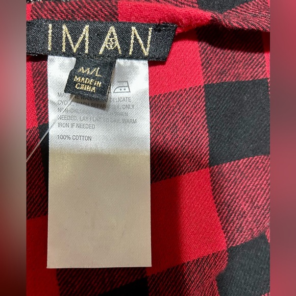 Global Chic from Iman red & black PONCHO    PRICE DROP - Picture 4 of 4